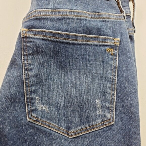 Madewell Cali Demi Boot Women Jeans Raw Hem Edition 28 Zip Fly High Waist - Picture 3 of 13